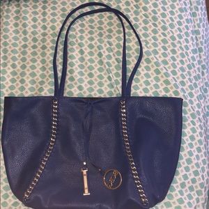 Blue tote bag